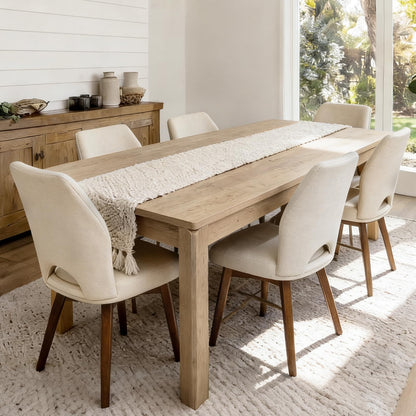 Farmhouse Rectangular Dining Table for Six