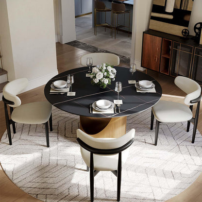 Modern Dining Table with Sintered Stone Top