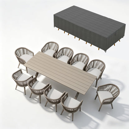 Portland Outdoor Dining Set with Modern Design
