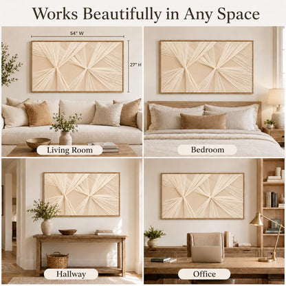 Extra Large 3D Framed Abstract Canvas Wall Art