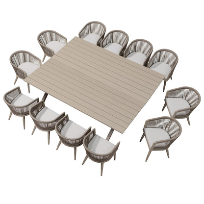 Portland Outdoor Dining Set with Modern Design