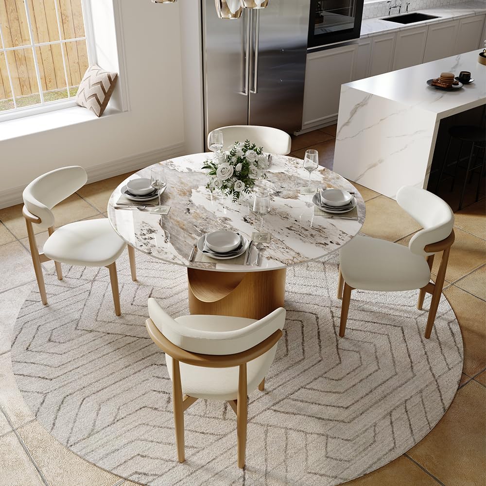Modern Dining Table with Sintered Stone Top