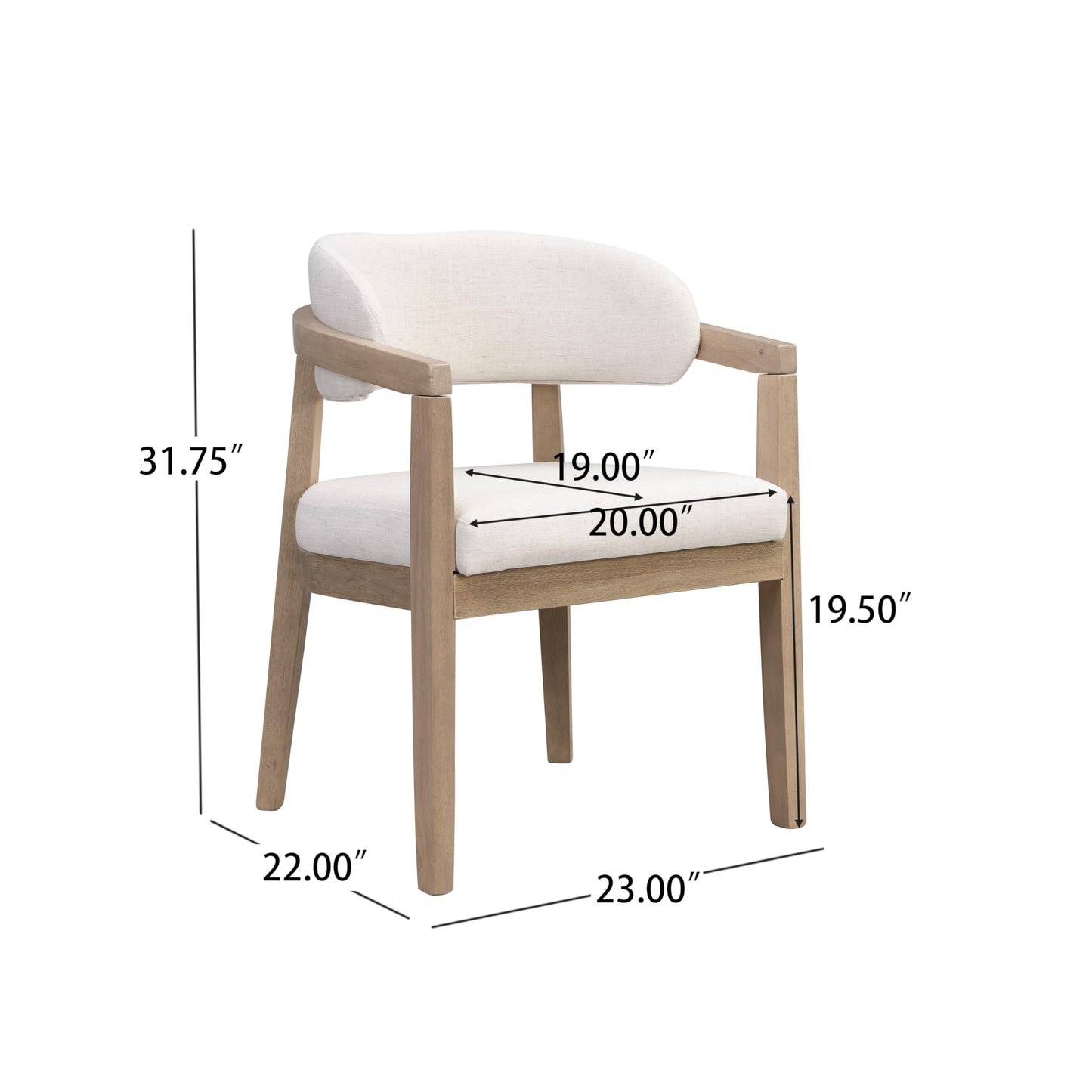Modern Dining Table Set for 8 with Ash Wood Finish