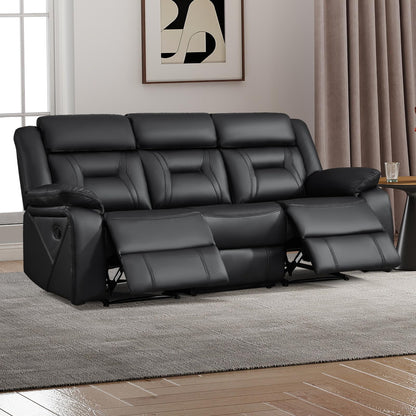 Faux Leather Reclining Living Room Furniture Set