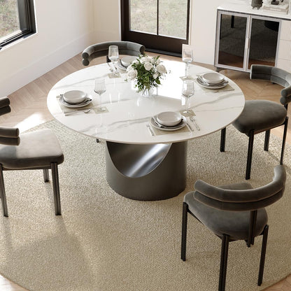 Modern Dining Table with Sintered Stone Top