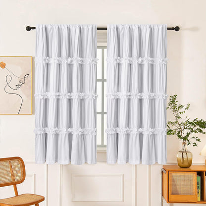 Thermal Blackout Curtains with Handmade Bow Ties