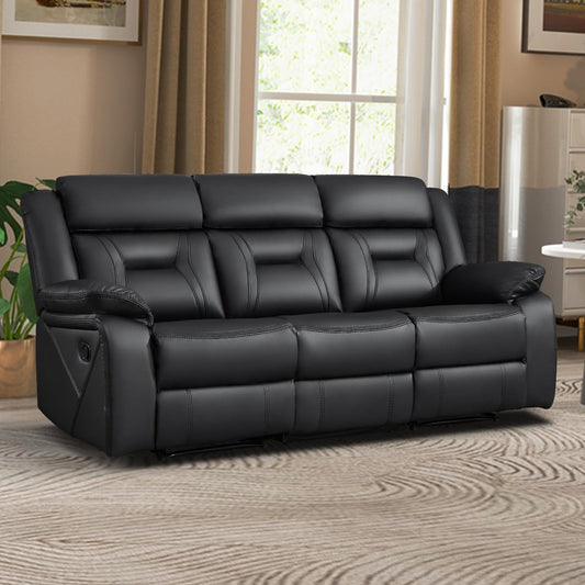Faux Leather Reclining Living Room Furniture Set