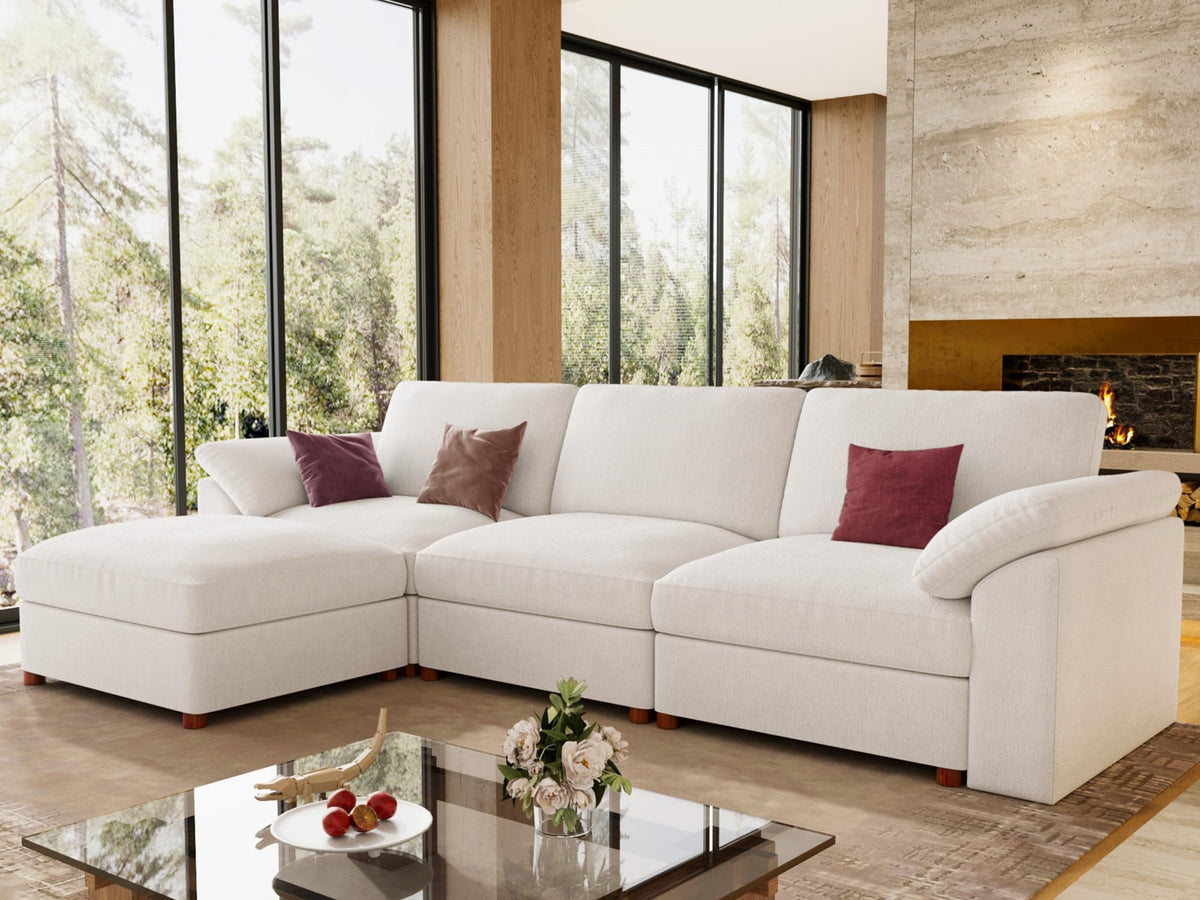 Oversized Modular L-Shaped Sectional Sofa