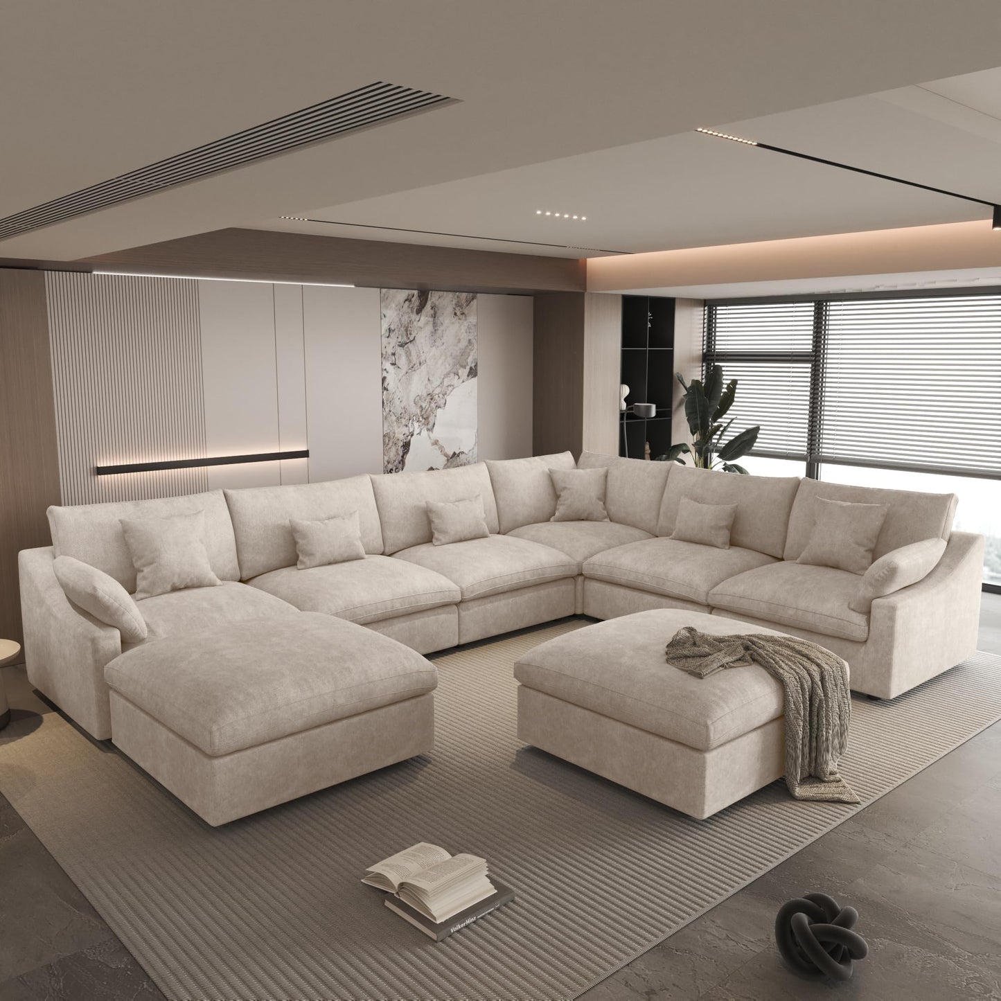 Linen Cloud Modular Sectional Sofa