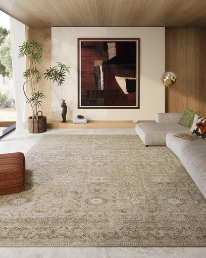 Washable Vintage Runner Rug with Non-Slip Backing