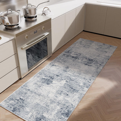 Washable Vintage Runner Rug with Non-Slip Backing