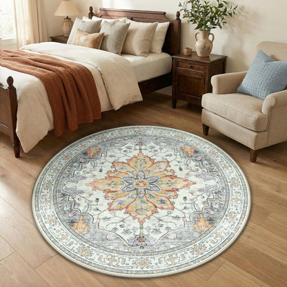 Washable Area Rug with Soft Non-Slip Backing