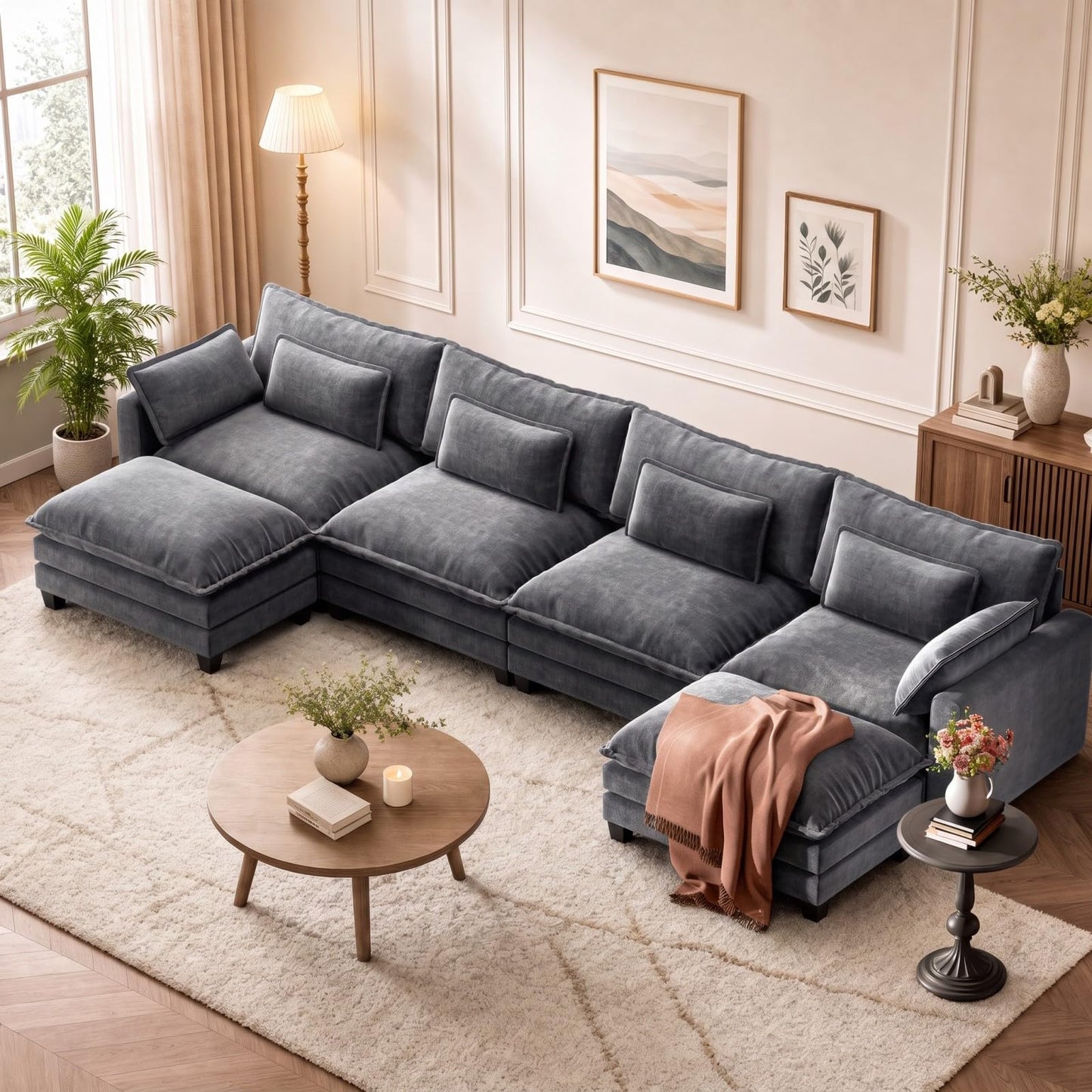 Marsail Futon Sofa Bed, Convertible Small Recliner Sleeper Sofa Bed with Adjustable Backrest