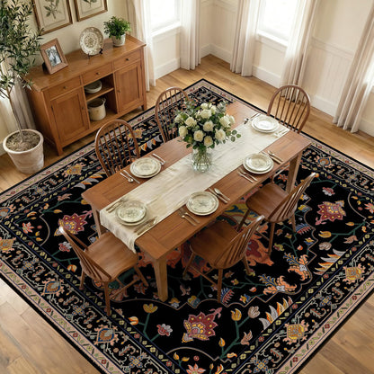 Washable Area Rug with Soft Non-Slip Backing