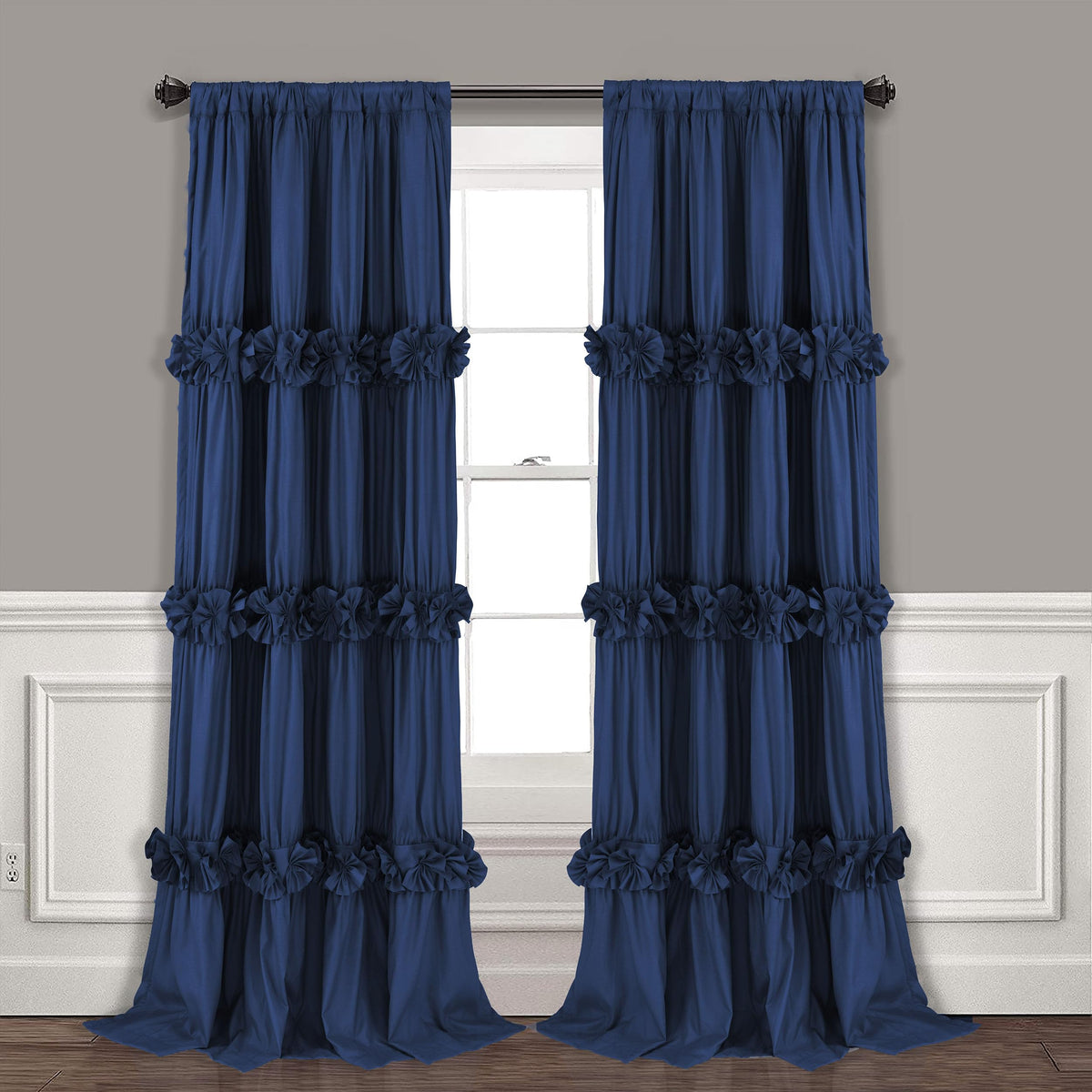 Thermal Blackout Curtains with Handmade Bow Ties