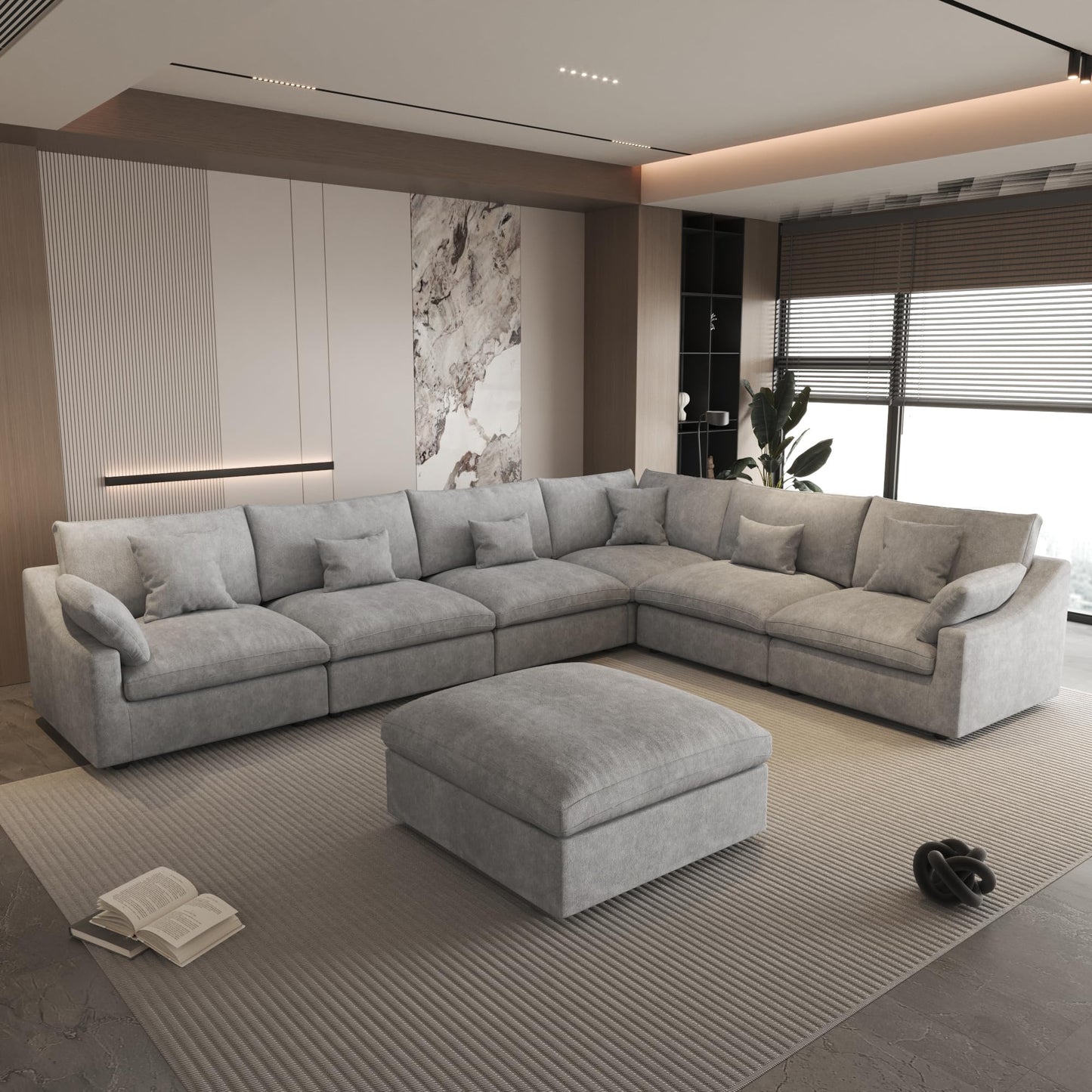 Linen Cloud Modular Sectional Sofa