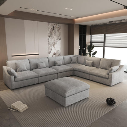 Linen Cloud Modular Sectional Sofa