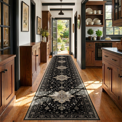 Washable Area Rug with Soft Non-Slip Backing