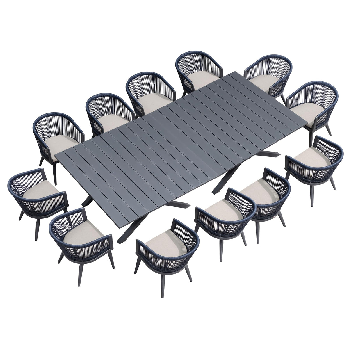 Portland Outdoor Dining Set with Modern Design