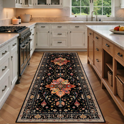 Washable Area Rug with Soft Non-Slip Backing