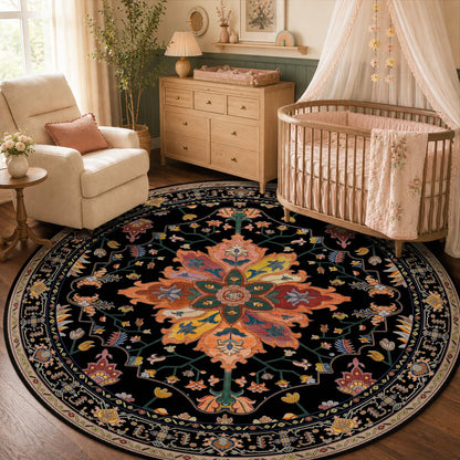 Washable Area Rug with Soft Non-Slip Backing