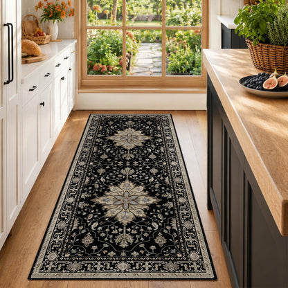 Washable Area Rug with Soft Non-Slip Backing