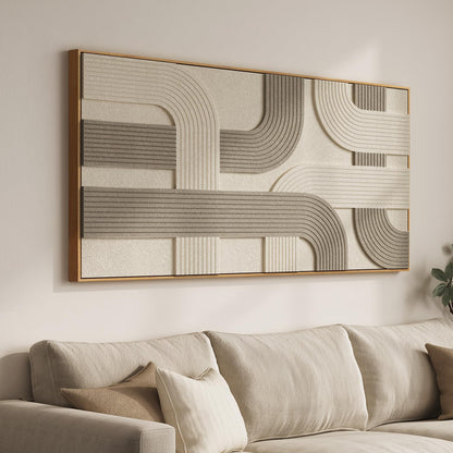 Extra Large 3D Framed Abstract Canvas Wall Art