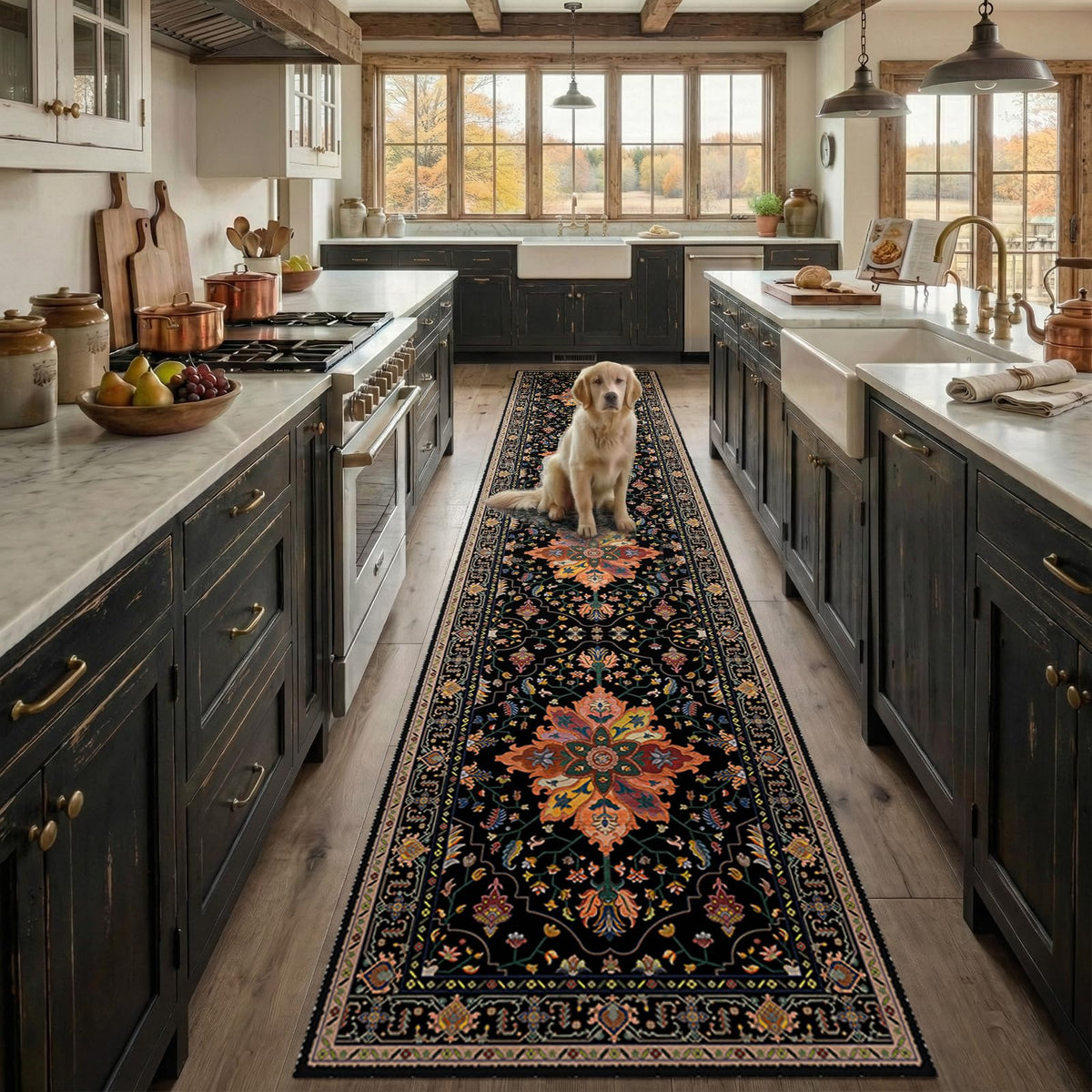 Washable Area Rug with Soft Non-Slip Backing