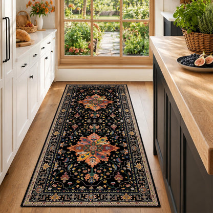 Washable Area Rug with Soft Non-Slip Backing