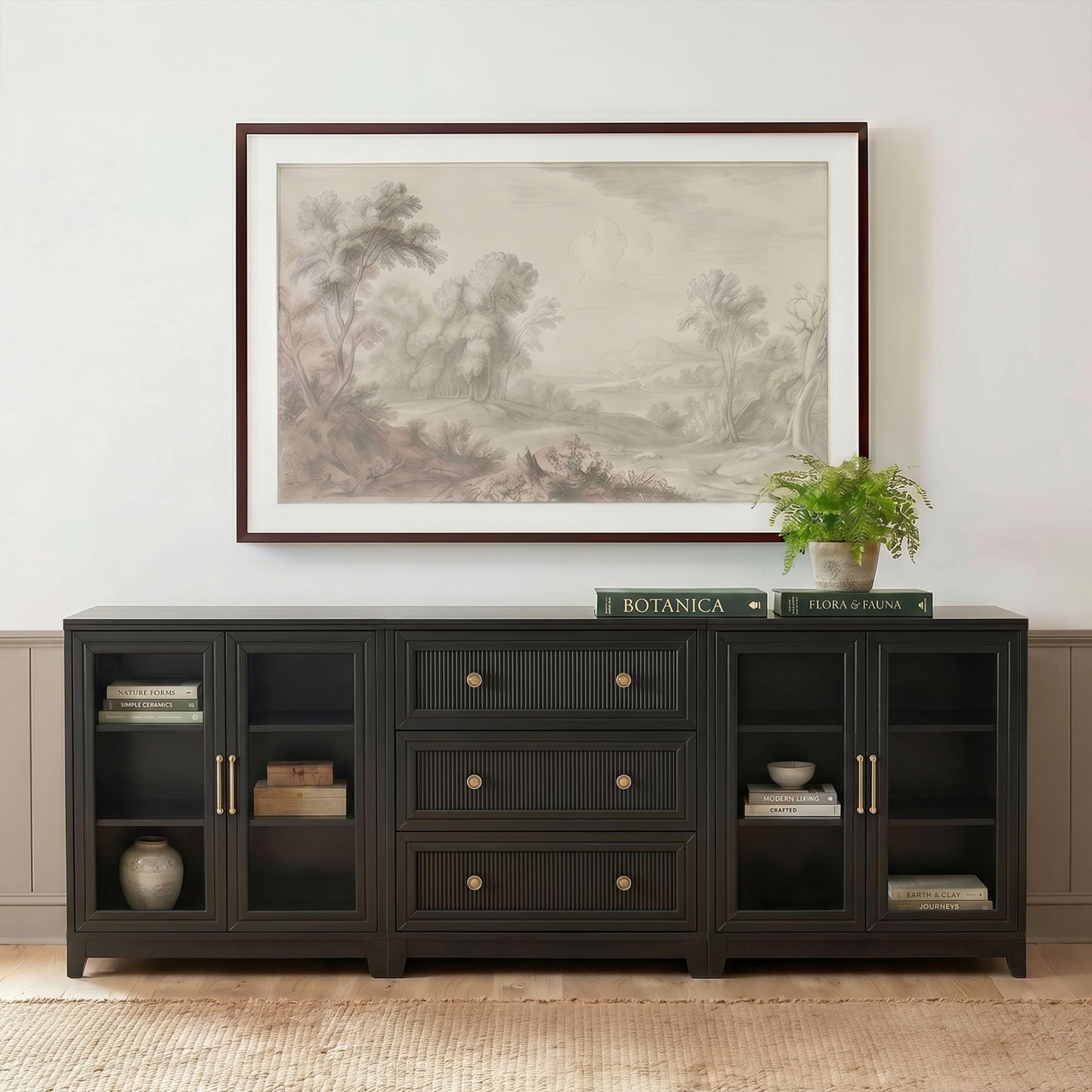 Martha Stewart Bedford Modular Fluted Storage Cabinet