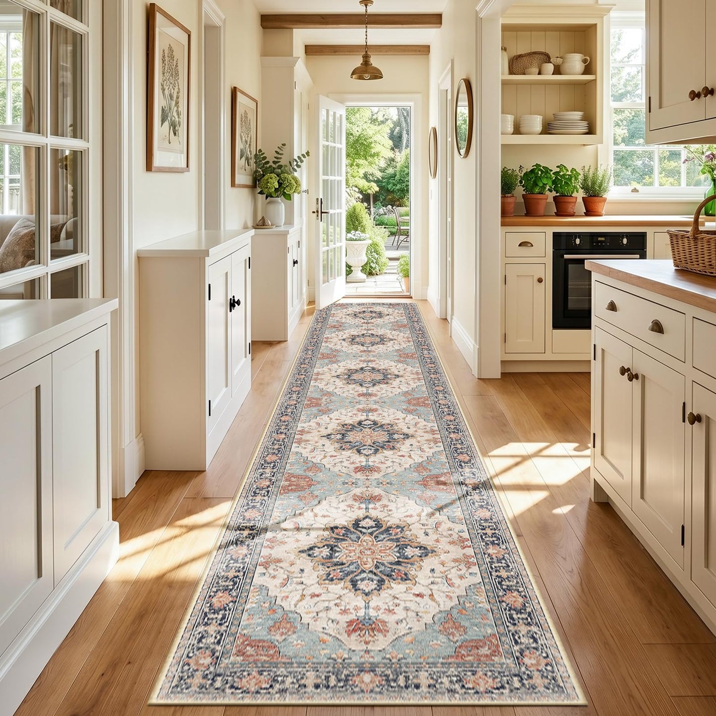 Washable Area Rug with Soft Non-Slip Backing