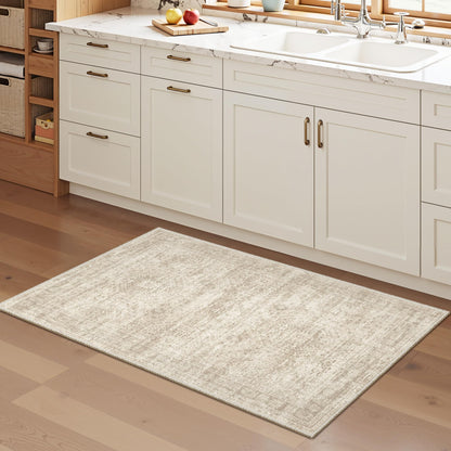 Washable Area Rug with Non-Slip Backing
