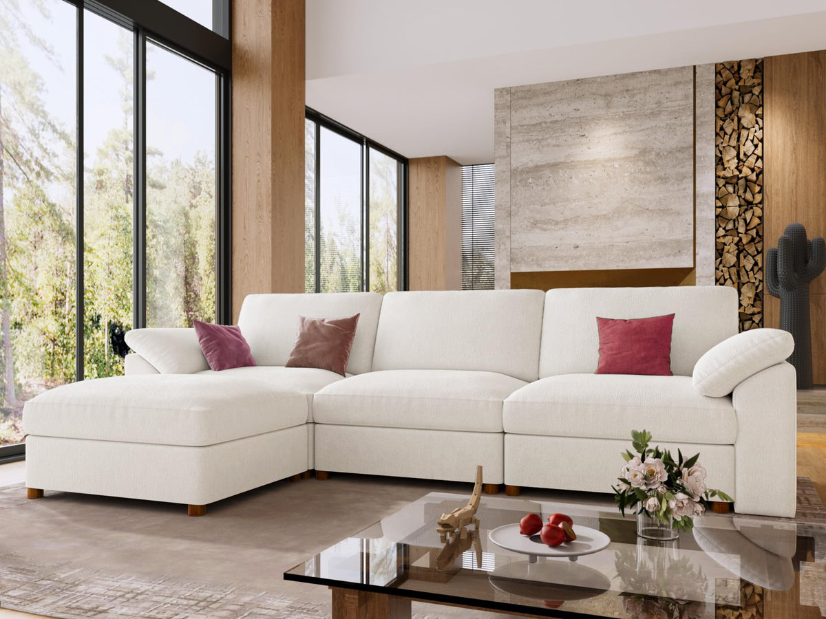 Oversized Modular L-Shaped Sectional Sofa