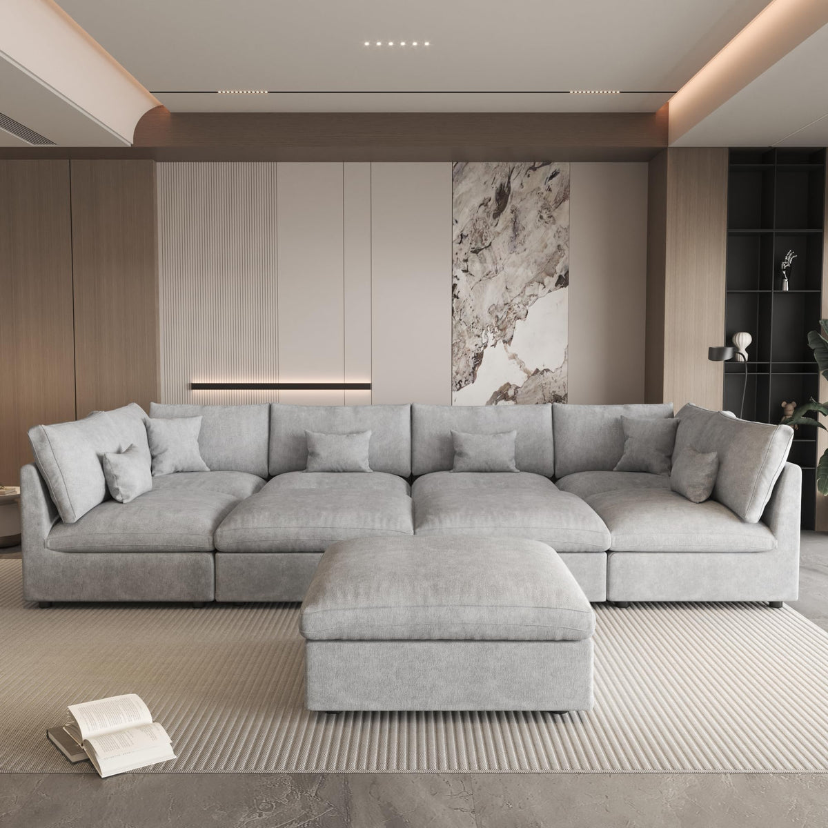 Linen Cloud Modular Sectional Sofa