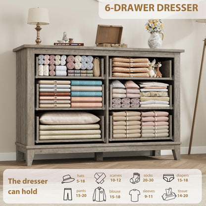 Modern Bedroom Dresser with Spacious Storage