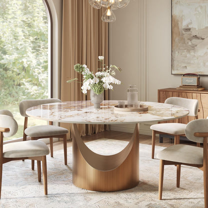 Modern Dining Table with Sintered Stone Top
