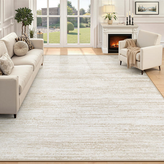 Washable Modern Area Rug with Non-Slip Backing