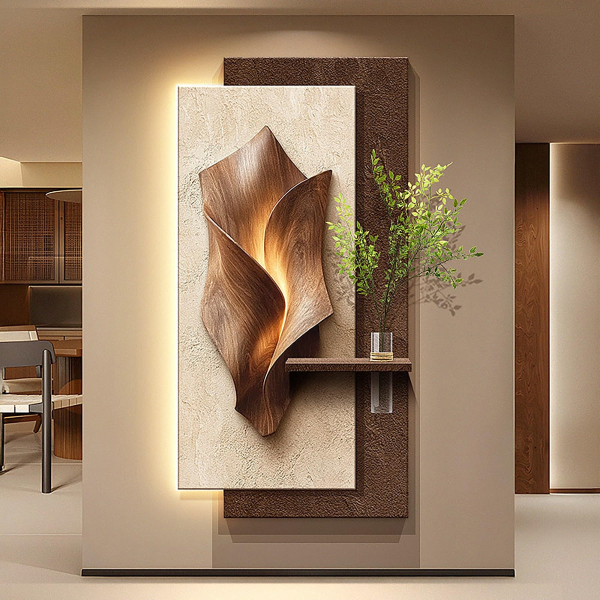 3D LED Sandstone Wall Art with Remote Control