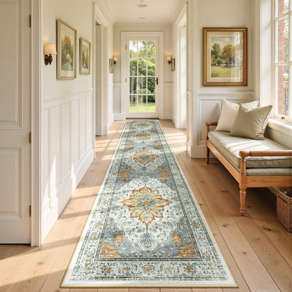 Washable Area Rug with Soft Non-Slip Backing