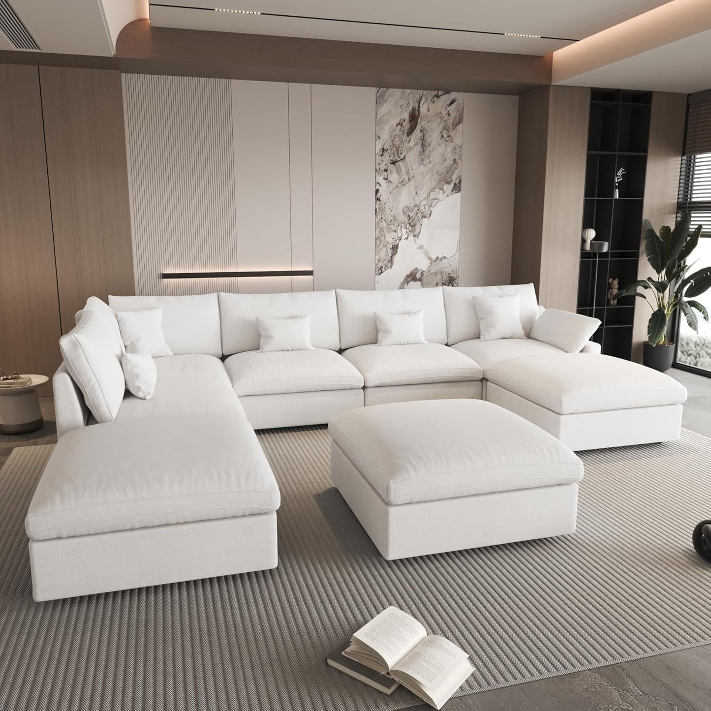 Linen Cloud Modular Sectional Sofa