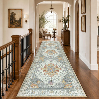 Washable Area Rug with Soft Non-Slip Backing