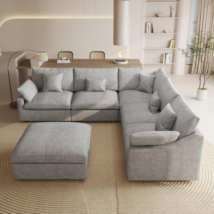 Linen Cloud Modular Sectional Sofa