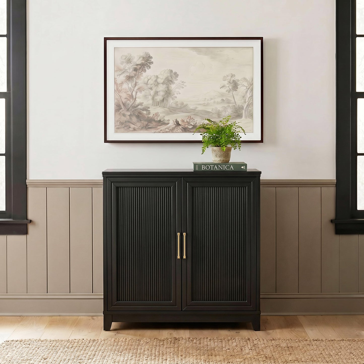 Martha Stewart Bedford Modular Fluted Storage Cabinet