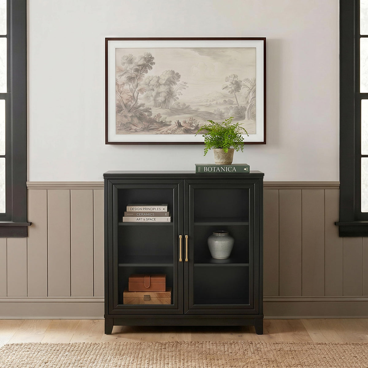 Martha Stewart Bedford Modular Fluted Storage Cabinet