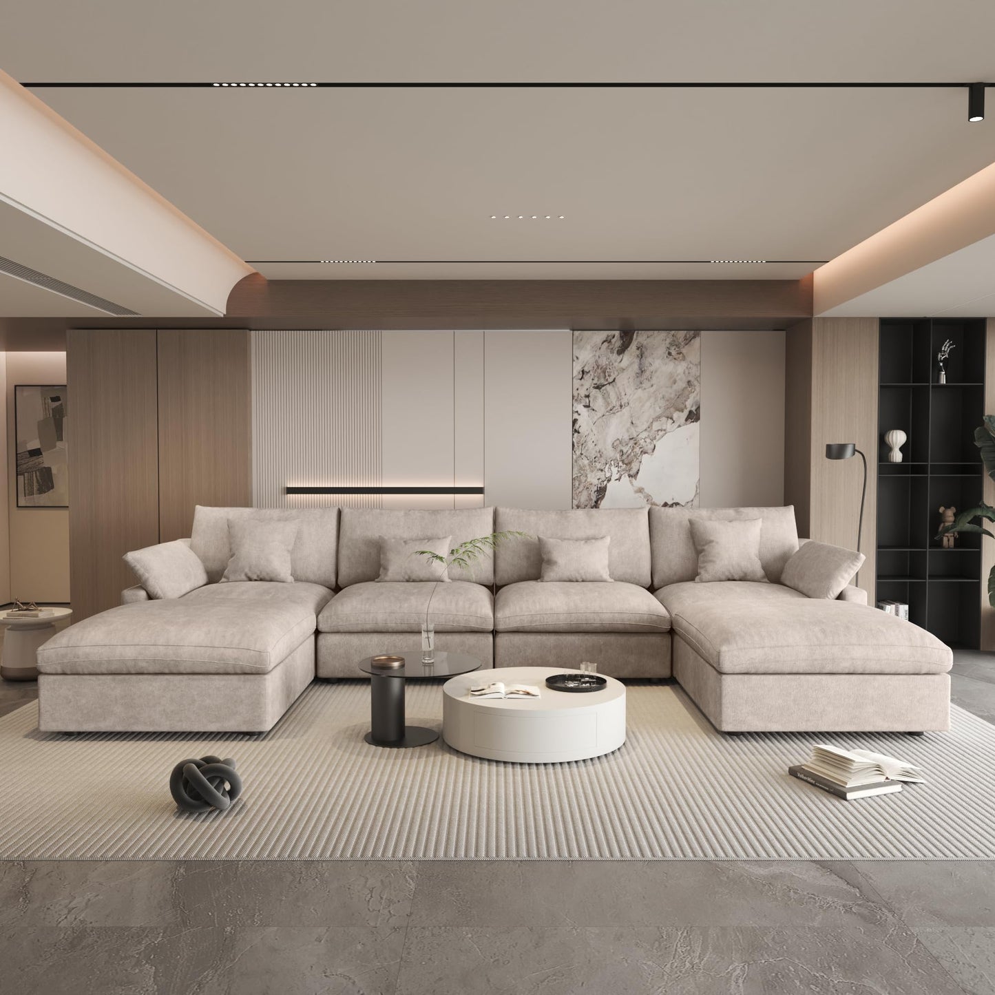Linen Cloud Modular Sectional Sofa