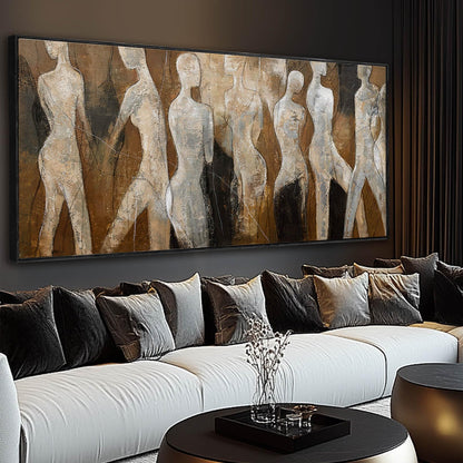 Green Woman & Tree Wall Art Print