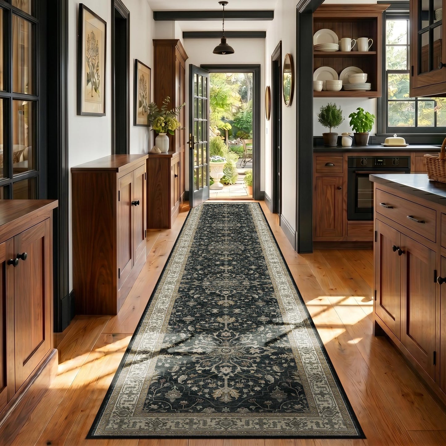 Washable Area Rug with Soft Non-Slip Backing