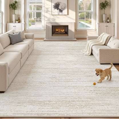 Washable Modern Area Rug with Non-Slip Backing