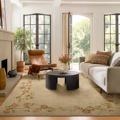 Washable Vintage Runner Rug with Non-Slip Backing