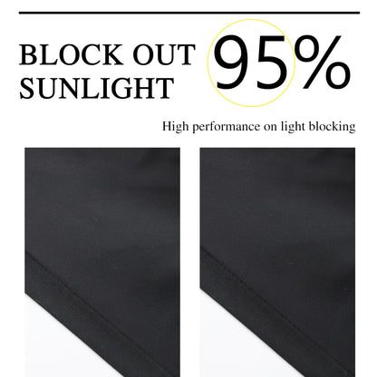 Thermal Blackout Curtains with Handmade Bow Ties